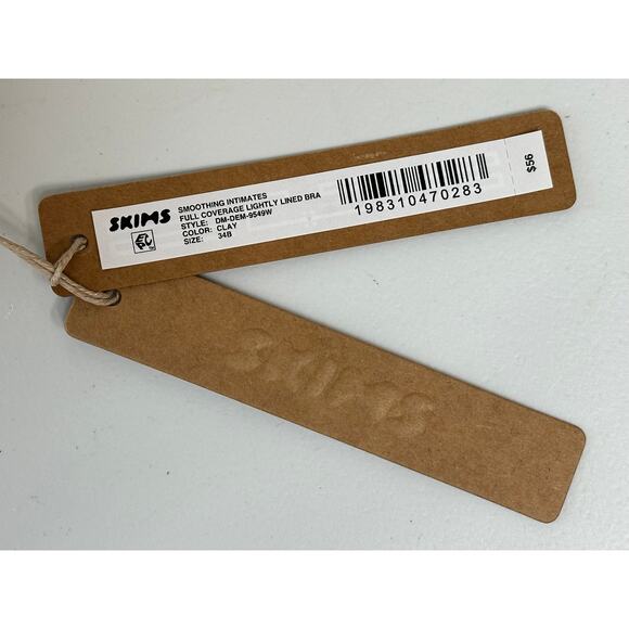 SKIMS NWT Smoothing Intimates Full Coverage Lightly Lined Bra - Clay Beige 34B - Picture 6 of 9